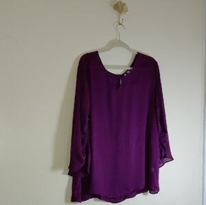 Elegant Women's Purple Blouse